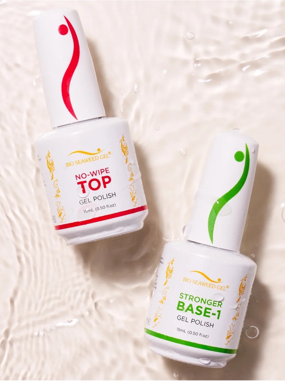 Bioseaweed base & top gel polish set